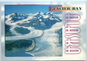 Postcard - Spectacular aerial view of the Alsek Glacier - Glacier Bay, Alaska 