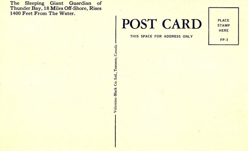 Canada - Ontario, Thunder Bay. Sleeping Giant