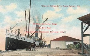 CA, Santa Barbara, California, State Of California Ship, M Rieder No 3859