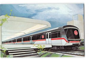 Boeing Company Vertol Division Rapid Rail Cars Concept Trains Vintage Postcard