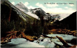 Canada British Columbia Selkirk Sir Donals Peak and Great Glacier