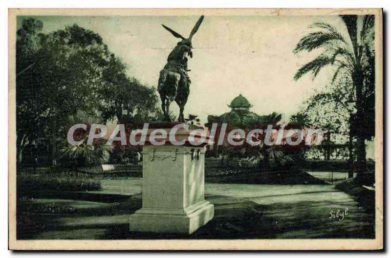 Old Postcard Menton In the Gardens of Carel