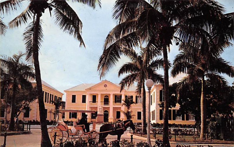 Government Buildings Nassau in the Bahamas Writing on back 