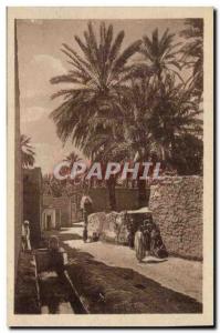 Algeria Constantine Old Postcard Biskra Street at Bab Darb