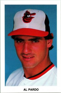 Al Prado 1980s Baltimore Orioles Team Issued UNP Chrome Postcard