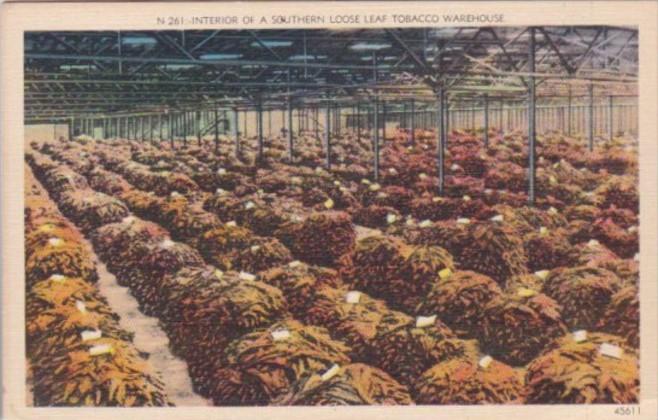 Interior Of A Southern Loose-Leaf Tobacco Warehouse