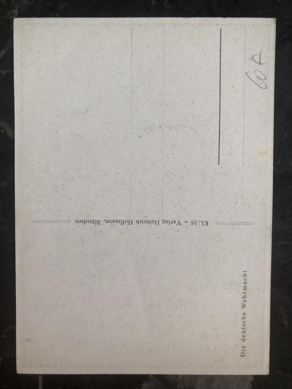 Mint Germany Patriotic Postcard News troops Whermacht WW2