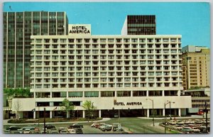 Vtg Hartford Connecticut CT Hotel America Constitution Plaza View Postcard