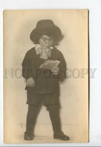 438711 USSR Leningrad 1947 year boy at the carnival old photo