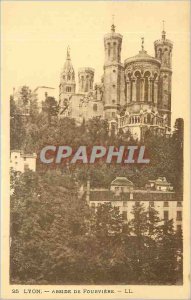 Old Postcard Lyon - Apse of Fourviere