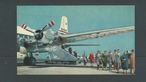 Ca 1950 United Airlines DC-6 By Douglas Passengers Boarding On The Field Mint