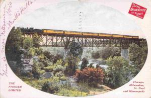 The Pioneer Limited Chicago, Milwaukee & St. Paul Railway 1907 Postcard