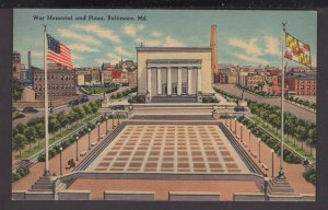 Maryland BALTIMORE War Memorial is located on Memorial Plaza - Linen