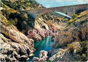 Modern Postcard The gorges of the Herault between the bridges of the devil an...