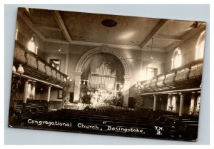 Vintage 1920's RPPC Postcard Congregational Church Basingstoke United Kingdom