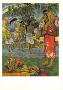 La Orana Maria Paul Gauguin Painting 1978 Vintage Art Postcard