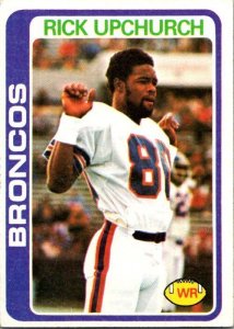 1978 Topps Football Card Rick Upchurch Denver Broncos sk7091