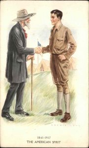 Archie Gunn American Spirit WWI and Civil War Soldiers Vintage Postcard