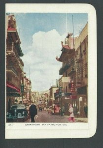 Ca 1930 San Francisco CA China Town On Illustrated Letter Card W/Data-----