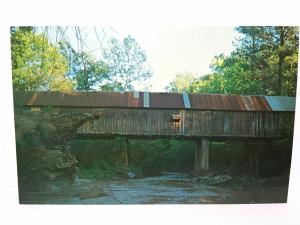 Postcard GA Smyrna Concord Covered Bridge Ruffs Mill Civil War