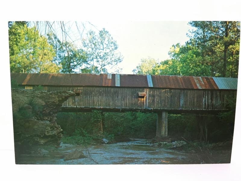 Postcard GA Smyrna Concord Covered Bridge Ruffs Mill Civil War