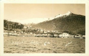 Ketchikan Alaska Waterfront  1920s RPPC Photo  Postcard 6845