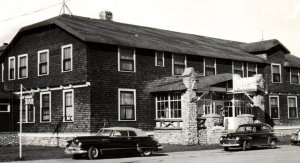 RPPC Photo Fairplay Hotel Colorado c.1940s Classic Cars