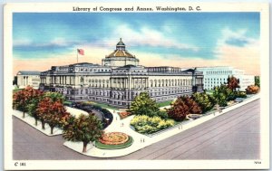 Postcard - Library of Congress and Annex - Washington, District of Columbia