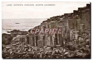 Ireland - Giants Causeway - Antrim Lord & # 39s Parlor - Old Postcard