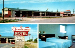 Illinois Stone Park The Americana Motel 1958