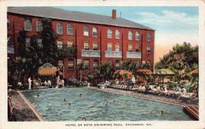 Postcard Hotel De Soto Swimming Pool in Savannah, Georgia~129611