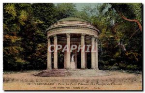 Versailles Old Postcard Petit Trianon Park Temple of & # 39amour