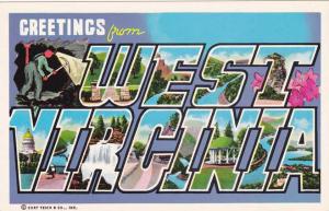 Chrome Large Letter - Greetings From West Virginia