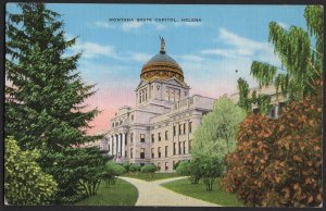 Montana HELENA Montana State Capitol Pub by The Helena Office Supply Co ~ Linen