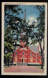 Vintage Postcard 1930-1945 St. Patrick's Catholic Church, Catskill, New York