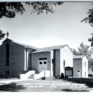 c1940s Jefferson, WI RPPC St. Marks English Lutheran Church Real Photo PC A114