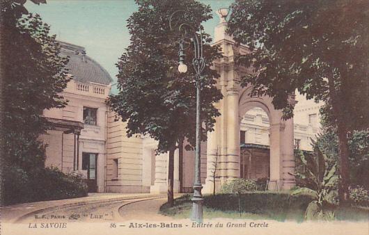 France Aix-les-Bains Entree du Grand Cercle