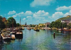 Netherlands Amsterdam Amstel With Meagre Bridge