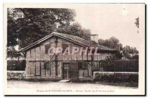  Vintage Postcard Cradle of St Vincent of Paul Native House of St Vincent of Pau