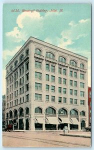 JOLIET, Illinois IL ~ WOODRUFF BUILDING Street Scene c1910s Postcard