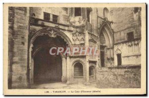 Old Postcard Tarascon The Court & # 39Honneur details