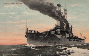 Postcard Ship USS North Dakota