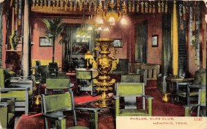 Memphis Tennessee 1908 Postcard Parlor Elk's Club Lodge