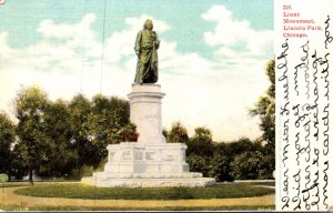 Illinois Chicago Lincoln Park Linne Monument 1907