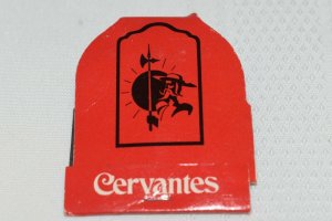 Cervantes Chicago Waukegan Springfield Illinois Red Matchbook