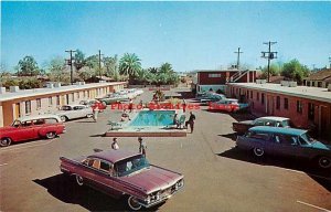 AZ, Phoenix, Arizona, Ora Lee Apartments, Swimming Pool, 50s Cars, DP No 24792B