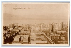 Vancouver BC Canada Postcard Looking N. Across Burrard Inlet c1930's RPPC Photo