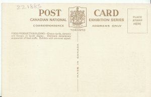 Canadian Postcard - National Exhibition Toronto - Food Products Building  ZZ1885