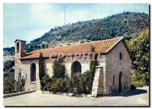 Postcard Modern Riviera Tourette sur Loup Village March medieval Chapel St Jean