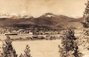 RPPC Libby, Montana Lincoln County Real Photo 1930 Vintage Postcard